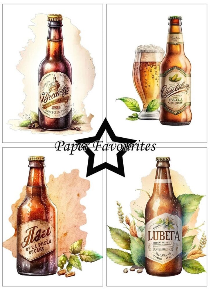 Paper Favourites Bottle of Beer A6 Paper Pad (PFA577) Paper Favourites Bottle of Beer A6 Paper Pad (PFA577)