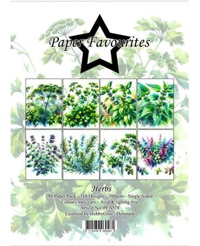 Paper Favourites Herbs A6 Paper Pad (PFA578) Paper Favourites Herbs A6 Paper Pad (PFA578)