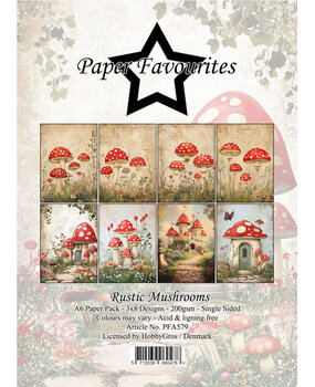 Paper Favourites Rustic Mushrooms A6 Paper Pad (PFA579) Paper Favourites Rustic Mushrooms A6 Paper Pad (PFA579)