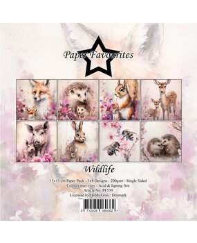 Paper Favourites Wildlife 6x6 Inch Paper Pad (PF539) Paper Favourites Wildlife 6x6 Inch Paper Pad (PF539)