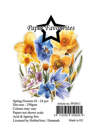 Paper Favourites Die-Cuts Spring Flowers #3 (PFD011) Paper Favourites Die-Cuts Spring Flowers #3 (PFD011)