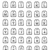 Woodware Mini Tag Alphabet Clear Stamps (FRB004) (OUTLET) Woodware Mini Tag Alphabet Clear Stamps (FRB004) (OUTLET)