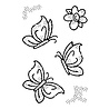 Woodware Little Butterflies Clear Stamp (FRM029) (OUTLET) Woodware Little Butterflies Clear Stamp (FRM029) (OUTLET)