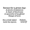 Woodware Great Day Recipe Clear Stamp (FRM031) (OUTLET) Woodware Great Day Recipe Clear Stamp (FRM031) (OUTLET)