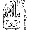 Woodware Cat Planter Clear Stamp (FRM035) (OUTLET) Woodware Cat Planter Clear Stamp (FRM035) (OUTLET)