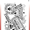 Woodware Christmas Post Background Clear Stamps (FRM040) (OUTLET) Woodware Christmas Post Background Clear Stamps (FRM040) (OUTLET)
