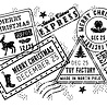 Woodware Christmas Post Background Clear Stamps (FRM040) (OUTLET) Woodware Christmas Post Background Clear Stamps (FRM040) (OUTLET)