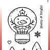 Woodware Snowman Light Bulb Clear Stamps (FRM046) (OUTLET) Woodware Snowman Light Bulb Clear Stamps (FRM046) (OUTLET)