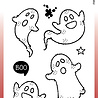 Woodware Tiny Ghost Clear Stamps (FRM051) (OUTLET) Woodware Tiny Ghost Clear Stamps (FRM051) (OUTLET)