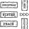 Woodware Christmas Junk Labels Clear Stamps (FRM068) (OUTLET) Woodware Christmas Junk Labels Clear Stamps (FRM068) (OUTLET)