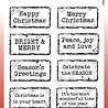Woodware Christmas Distressed Labels Clear Stamps (FRS1019) (OUTLET) Woodware Christmas Distressed Labels Clear Stamps (FRS1019) (OUTLET)