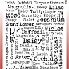 Woodware Flower Names Clear Stamps (FRS1037) (OUTLET) Woodware Flower Names Clear Stamps (FRS1037) (OUTLET)
