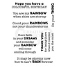 Woodware Colourful Greetings Clear Stamp (FRS862) (OUTLET) Woodware Colourful Greetings Clear Stamp (FRS862) (OUTLET)