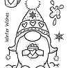 Woodware Winter Gnome Clear Stamps (FRS938) (OUTLET) Woodware Winter Gnome Clear Stamps (FRS938) (OUTLET)