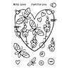 Woodware Butterfly Heart Clear Stamps (FRS965) (OUTLET) Woodware Butterfly Heart Clear Stamps (FRS965) (OUTLET)