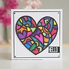 Woodware Heart Window Stencil (FRST048) (OUTLET) Woodware Heart Window Stencil (FRST048) (OUTLET)