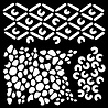 Woodware African Stencil (FRST053) (OUTLET) Woodware African Stencil (FRST053) (OUTLET)