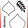 Woodware Paintable Baubles Peardrops Clear Stamps (JGS870) (OUTLET) Woodware Paintable Baubles Peardrops Clear Stamps (JGS870) (OUTLET)