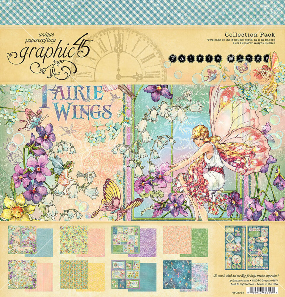 Graphic 45 Fairie Wings 12x12 Inch Collection Pack (4502083)