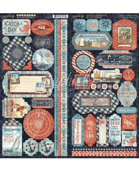 Graphic 45 Catch of the Day Stickers (4502179)