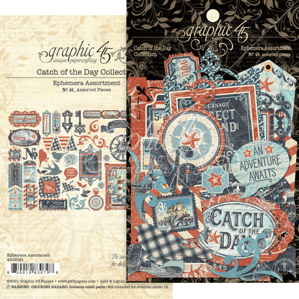 Graphic 45 Catch of the Day Die-Cut Assortment (4502181) Graphic 45 Catch of the Day Die-Cut Assortment (4502181)