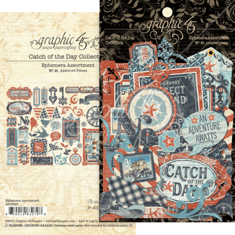 Graphic 45 Catch of the Day Die-Cut Assortment (4502181) Graphic 45 Catch of the Day Die-Cut Assortment (4502181)
