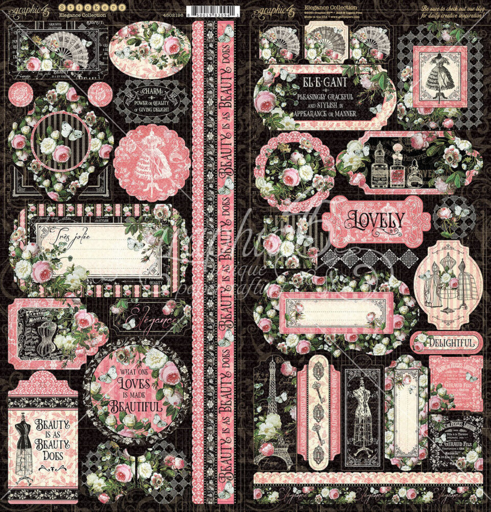 Graphic 45 Elegance Stickers (4502198)