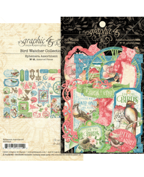 Graphic 45 Bird Watcher Die-Cut Assortment (4502216) Graphic 45 Bird Watcher Die-Cut Assortment (4502216)