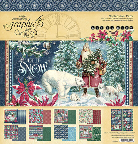 Graphic 45 Let it Snow 12x12 Inch Collection Pack (4502323) Graphic 45 Let it Snow 12x12 Inch Collection Pack (4502323)