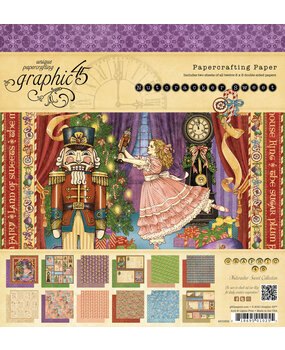 Graphic 45 Nutcracker Sweet 8x8 Inch Deluxe Paper Pad (4500562) Graphic 45 Nutcracker Sweet 8x8 Inch Deluxe Paper Pad (4500562)