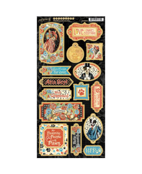 Graphic 45 Well Groomed Chipboard (4502268)