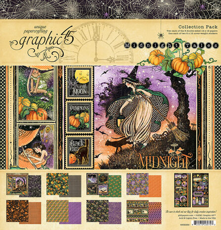 Graphic 45 Midnight Tales 12x12 Inch Collection Pack (4502283) Graphic 45 Midnight Tales 12x12 Inch Collection Pack (4502283)