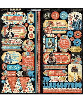 Graphic 45 Well Groomed Stickers (4502269) Graphic 45 Well Groomed Stickers (4502269)