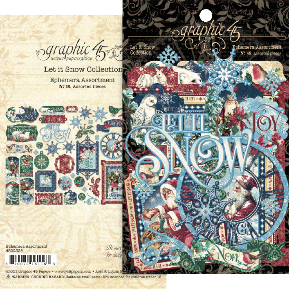 Graphic 45 Let it Snow Ephemera Assortment (4502328) Graphic 45 Let it Snow Ephemera Assortment (4502328)