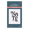 Spellbinders A Note from Me to You Press Plate (BP-040) (OUTLET) Spellbinders A Note from Me to You Press Plate (BP-040) (OUTLET)
