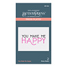 Spellbinders You Make Me Happy Press Plate (BP-042) (OUTLET) Spellbinders You Make Me Happy Press Plate (BP-042) (OUTLET)