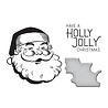 Spellbinders Holly Jolly Santa Press Plate & Die Set (BP-054) (OUTLET) Spellbinders Holly Jolly Santa Press Plate & Die Set (BP-054) (OUTLET)