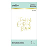 Spellbinders Stylish Script Thankful Glimmer Hot Foil Plate (GLP-205) (OUTLET) Spellbinders Stylish Script Thankful Glimmer Hot Foil Plate (GLP-205) (OUTLET)