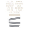 Spellbinders Sentiment Banner Glimmer Hot Foil Plate & Die (GLP-303) (OUTLET) Spellbinders Sentiment Banner Glimmer Hot Foil Plate & Die (GLP-303) (OUTLET)