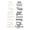 Spellbinders Making Me Smile Sentiments Glimmer Hot Foil Plate & Die Set (GLP-379) (OUTLET) Spellbinders Making Me Smile Sentiments Glimmer Hot Foil Plate & Die Set (GLP-379) (OUTLET)