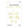 Spellbinders Giant Thank You Glimmer Hot Foil Plate (GLP-400) (OUTLET) Spellbinders Giant Thank You Glimmer Hot Foil Plate (GLP-400) (OUTLET)