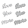 Spellbinders Love You More Etched Dies (S3-430) (OUTLET) Spellbinders Love You More Etched Dies (S3-430) (OUTLET)
