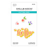 Spellbinders Floral Hello Etched Dies (S3-472) (OUTLET) Spellbinders Floral Hello Etched Dies (S3-472) (OUTLET)