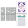 Spellbinders Stylish Oval Floral Bird Layering Stencils (6pcs) (STN-049) (OUTLET) Spellbinders Stylish Oval Floral Bird Layering Stencils (6pcs) (STN-049) (OUTLET)