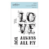 Spellbinders Love Block Clear Stamp (STP-019) (OUTLET) Spellbinders Love Block Clear Stamp (STP-019) (OUTLET)
