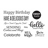 Spellbinders Sugar Coated Sentiments Clear Stamps (STP-027) (OUTLET) Spellbinders Sugar Coated Sentiments Clear Stamps (STP-027) (OUTLET)