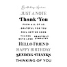Spellbinders Essential Sentiments Clear Stamps (STP-043) (OUTLET) Spellbinders Essential Sentiments Clear Stamps (STP-043) (OUTLET)