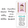 Spellbinders Simple Sentiments Clear Stamp (STP-054) (OUTLET) Spellbinders Simple Sentiments Clear Stamp (STP-054) (OUTLET)