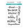 Spellbinders Simple Sentiments Clear Stamp (STP-054) (OUTLET) Spellbinders Simple Sentiments Clear Stamp (STP-054) (OUTLET)