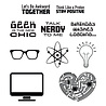 Spellbinders All Geek Clear Stamp (STP-073) (OUTLET) Spellbinders All Geek Clear Stamp (STP-073) (OUTLET)
